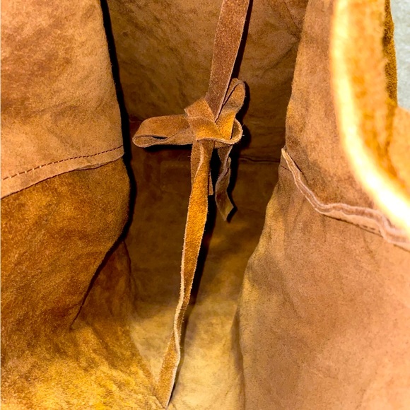 Brown Suede Shoulder Bag - Picture 7 of 12
